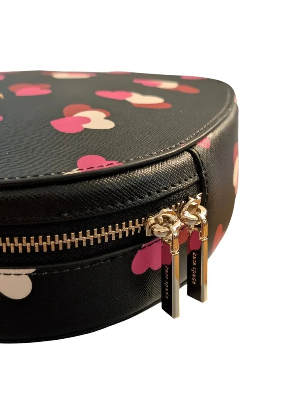 New Kate Spade ♠️ Love Shack Flutter Hearts Printed Heart Shaped Crossbody Bag